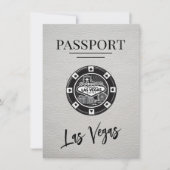 ホワイトラスベガスのパスポート日付の保存 セーブザデート (正面)