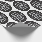 ホワイトラッピングにロゴを入れる紙 ラッピングペーパー (角)