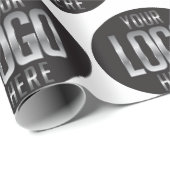 ホワイトラッピングにロゴを入れる紙 ラッピングペーパー (ロールコーナー)