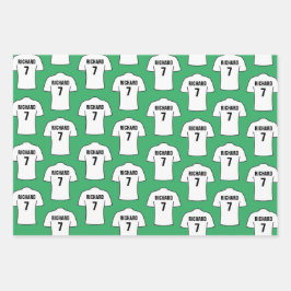 ホワイトラッピング紙シートのサッカーシャツ ラッピングペーパーシート