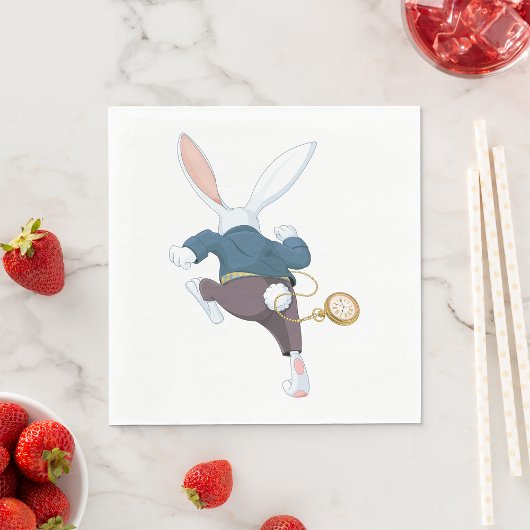 ホワイトラバランニングス遠くに スタンダードランチョンナプキン