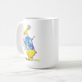 ホワイトラビットの時間管理計画 コーヒーマグカップ (正面左)