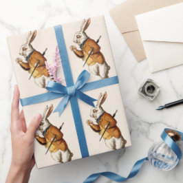 ホワイトラビットアリスインワンダーランドキャラクター ラッピングペーパー