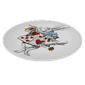 ホワイトラビットアリスワンダーランドハート カッティングボード (角)