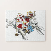 ホワイトラビットアリスワンダーランドハート ジグソーパズル (横)