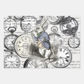 ホワイトラビットアリスワンダーランドハート ラッピングペーパーシート (正面2)