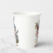 ホワイトラビットアリスワンダーランドハート 紙コップ (右)