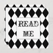 ホワイトラビットアリス招待状 招待状 (正面/裏面)