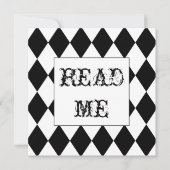 ホワイトラビットアリス招待状 招待状 (正面)