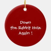 ホワイトラビットイントップハットオーナメント セラミックオーナメント (裏面)