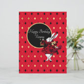 ホワイトラビットインレッド誕生日スクラップブック紙 (スタンド正面)