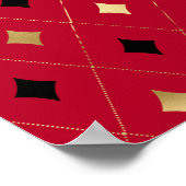 ホワイトラビットインレッド誕生日 ポスター (角)