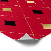 ホワイトラビットインレッド誕生日 ポスター (角)