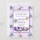ホワイトラビットイースターティーパーティの招待状 招待状 (正面)