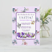 ホワイトラビットイースターティーパーティの招待状 招待状 (スタンド正面)