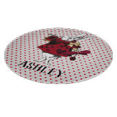 ホワイトラビットクイーンズガパーソナライズされたーブ カッティングボード (角)