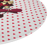 ホワイトラビットクイーンズガパーソナライズされたーブ カッティングボード (角)