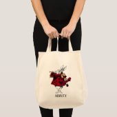 ホワイトラビットクイーンズガパーソナライズされたーブ トートバッグ (正面(商品))