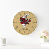 ホワイトラビットクイーンズガーパーソナライズされたブ ラージ壁時計 (ホーム)