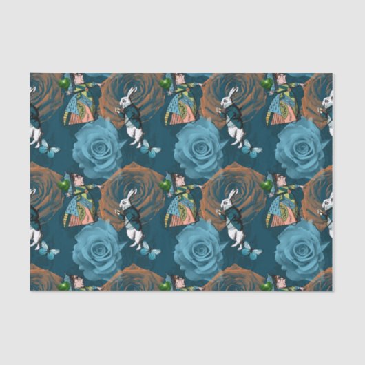 ホワイトラビットクイーンハートバラ 薄葉紙 (正面)