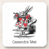 ホワイトラビットコートトランペッターアリスインワンダーランド コースター (正面)