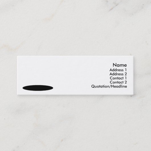 ホワイトラビットデザイン スキニー名刺 (正面)