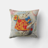 ホワイトラビットハートアリスクラシック クッション (裏面)