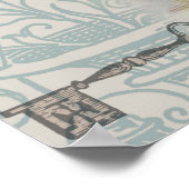 ホワイトラビットハートアリスクラシック ポスター (角)