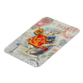 ホワイトラビットハートアリスクラシック マグネット (左側)