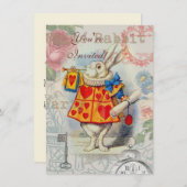 ホワイトラビットハートアリスクラシック 招待状 (正面/裏面)