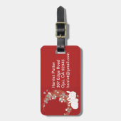 ホワイトラビット日本のファインアート ラゲッジタグ (正面縦)