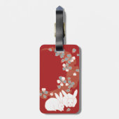 ホワイトラビット日本のファインアート ラゲッジタグ (裏面縦)