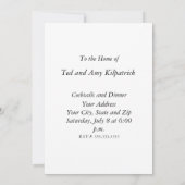 ホワイトラビット アリス ワンダーランド ハーツ 招待状 (裏面)