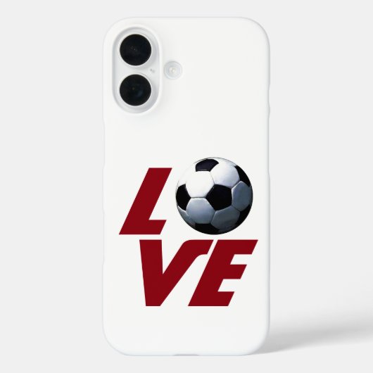 ホワイトラブサッカー – 中南米サッカー Case-Mate iPhoneケース (裏面)