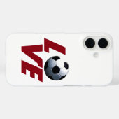 ホワイトラブサッカー – 中南米サッカー Case-Mate iPhoneケース (裏面 (横))