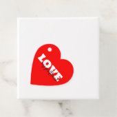 ホワイトラブネオンレッドバレンタイン フェイバータグ (インサイチュ)