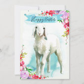 ホワイトラムハッピーイースター挨拶 シーズンカード (正面)