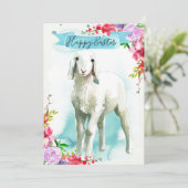 ホワイトラムハッピーイースター挨拶 シーズンカード (スタンド正面)