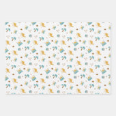 ホワイトラモダンマダーンEid Mubarakハッピーイードムスリム ラッピングペーパーシート (正面2)