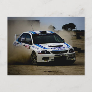 ホワイトラリー車 ポストカード