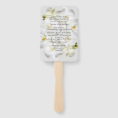 ホワイトラン結婚スのファンプログラムテンプレート ハンドファン (裏面)