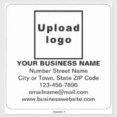 ホワイトラージスクエアビニルのビジネス情報 シール (シート)