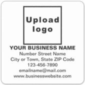 ホワイトラージスクエアビニルのビジネス情報 シール (正面)