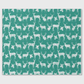 ホワイトリア素朴オンティール（緑がかった色）ラッピング紙 ラッピングペーパー (フラット)