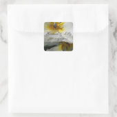 ホワイトリイパーソナライズされたの結婚内側 スクエアシール (バッグ)