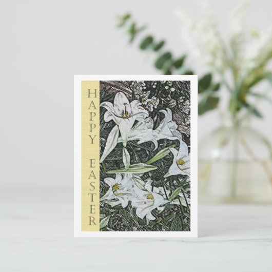 ホワイトリイ復活祭はがき シーズンポストカード (スタンド正面)