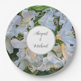 ホワイトリイ結婚ズのカップル名フローラ ペーパープレート