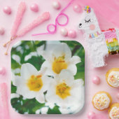 ホワイトリイ – ユリ花ユリ候補 ペーパープレート (パーティー)