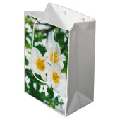 ホワイトリイ – ユリ花ユリ候補 ミディアムペーパーバッグ (正面アングル)