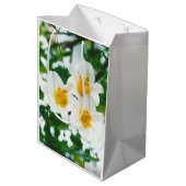 ホワイトリイ – ユリ花ユリ候補 ミディアムペーパーバッグ (裏面アングル)
